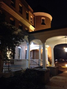 Maxham at night-Elwyn NJ Administration Building